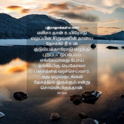 Picture 04 - 2 இராஜாக்கள் 8:1 TAMIRV - எலிசா தான் - Bible Verse Picture