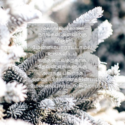 Picture 04 - 2 கொரிந்தியர் 10:13 TAMIRV - நாங்கள் அளவிற்கு - Bible Verse Picture