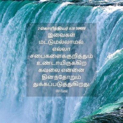 Picture 04 - 2 கொரிந்தியர் 11:28 TAMIRV - இவைகள் - Bible Verse Picture
