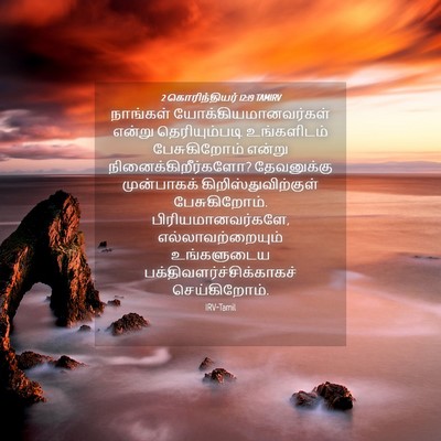 Picture 04 - 2 கொரிந்தியர் 12:19 TAMIRV - நாங்கள் - Bible Verse Picture