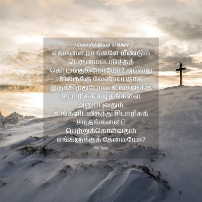 Picture 04 - 2 கொரிந்தியர் 3:1 TAMIRV - எங்களை நாங்களே - Bible Verse Picture