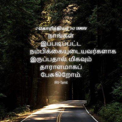 Picture 04 - 2 கொரிந்தியர் 3:12 TAMIRV - நாங்கள் - Bible Verse Picture
