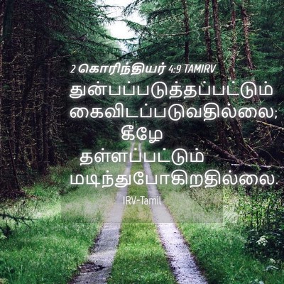 Picture 04 - 2 கொரிந்தியர் 4:9 TAMIRV -  - Bible Verse Picture