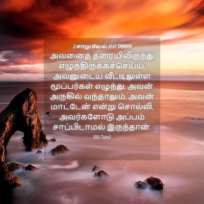 Picture 04 - 2 சாமுவேல் 12:17 TAMIRV - அவனைத் - Bible Verse Picture