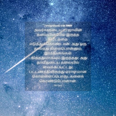Picture 04 - 2 சாமுவேல் 12:30 TAMIRV - அவர்களுடைய - Bible Verse Picture