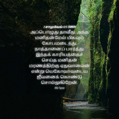 Picture 04 - 2 சாமுவேல் 12:5 TAMIRV - அப்பொழுது தாவீது: - Bible Verse Picture