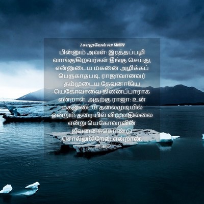 Picture 04 - 2 சாமுவேல் 14:11 TAMIRV - பின்னும் அவள்: - Bible Verse Picture