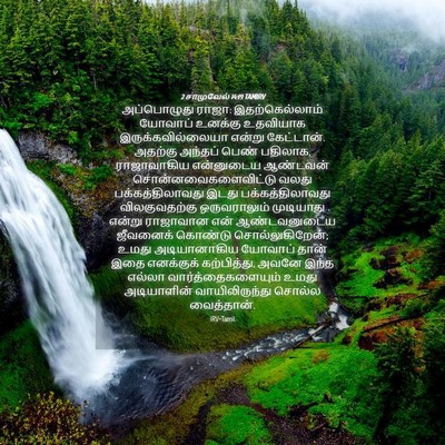 Picture 04 - 2 சாமுவேல் 14:19 TAMIRV - அப்பொழுது ராஜா: - Bible Verse Picture