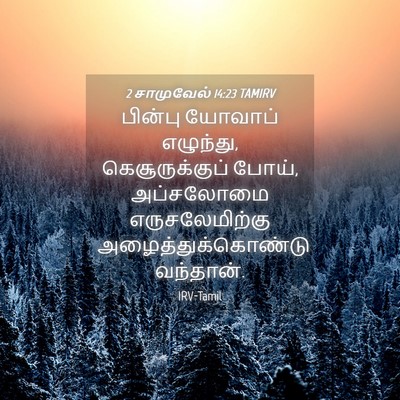 Picture 04 - 2 சாமுவேல் 14:23 TAMIRV - பின்பு யோவாப் - Bible Verse Picture