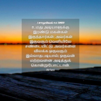 Picture 04 - 2 சாமுவேல் 14:6 TAMIRV - உமது அடியாளுக்கு - Bible Verse Picture