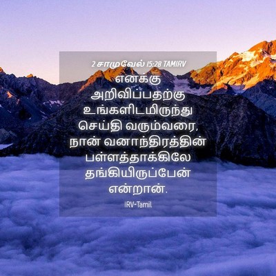 Picture 04 - 2 சாமுவேல் 15:28 TAMIRV - எனக்கு - Bible Verse Picture