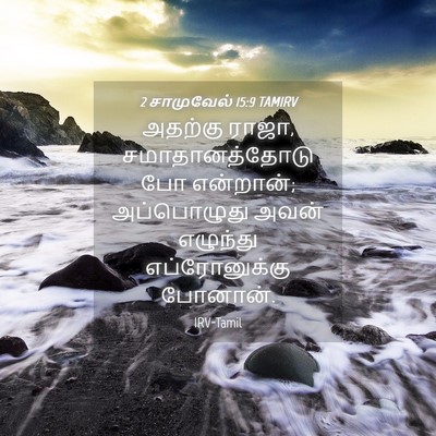 Picture 04 - 2 சாமுவேல் 15:9 TAMIRV - அதற்கு ராஜா, - Bible Verse Picture