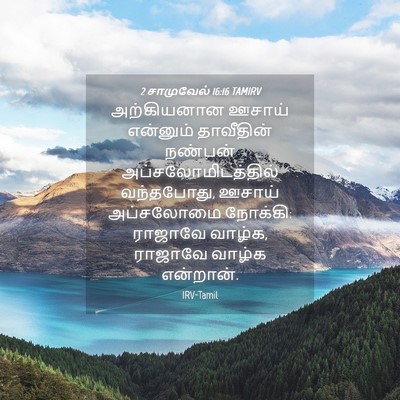 Picture 04 - 2 சாமுவேல் 16:16 TAMIRV - அற்கியனான ஊசாய் - Bible Verse Picture