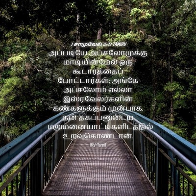 Picture 04 - 2 சாமுவேல் 16:22 TAMIRV - அப்படியே - Bible Verse Picture