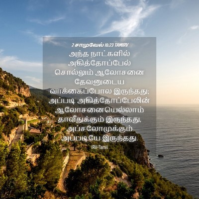 Picture 04 - 2 சாமுவேல் 16:23 TAMIRV - அந்த நாட்களில் - Bible Verse Picture