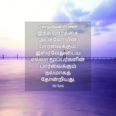 Picture 04 - 2 சாமுவேல் 17:4 TAMIRV - இந்த வார்த்தை - Bible Verse Picture