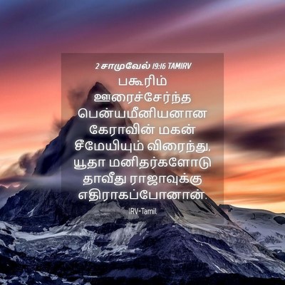 Picture 04 - 2 சாமுவேல் 19:16 TAMIRV - பகூரிம் - Bible Verse Picture
