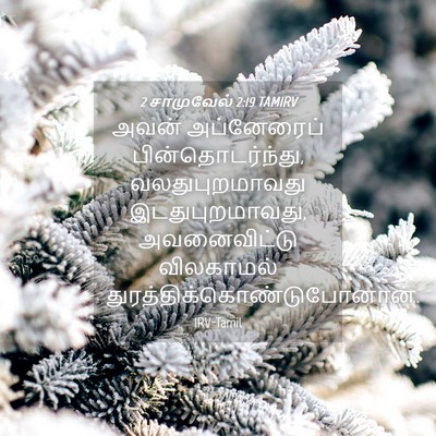 Picture 04 - 2 சாமுவேல் 2:19 TAMIRV - அவன் அப்னேரைப் - Bible Verse Picture