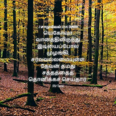 Picture 04 - 2 சாமுவேல் 22:14 TAMIRV - யெகோவா - Bible Verse Picture