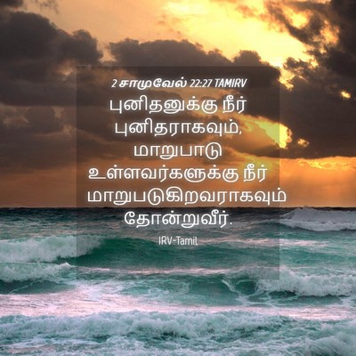 Picture 04 - 2 சாமுவேல் 22:27 TAMIRV - புனிதனுக்கு நீர் - Bible Verse Picture
