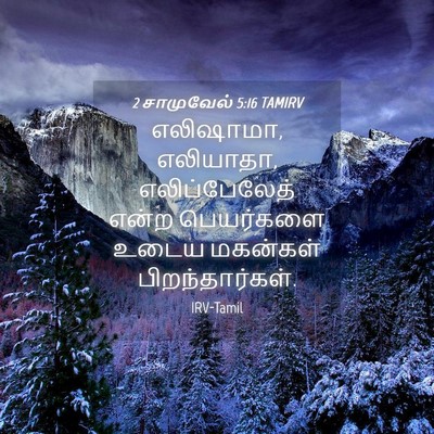 Picture 04 - 2 சாமுவேல் 5:16 TAMIRV - எலிஷாமா, எலியாதா, - Bible Verse Picture