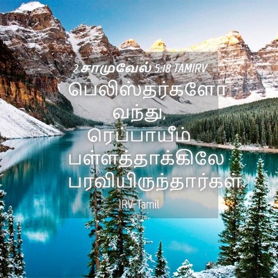 Picture 04 - 2 சாமுவேல் 5:18 TAMIRV - பெலிஸ்தர்களோ - Bible Verse Picture