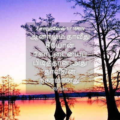 Picture 04 - 2 சாமுவேல் 5:7 TAMIRV - ஆனாலும் தாவீது - Bible Verse Picture