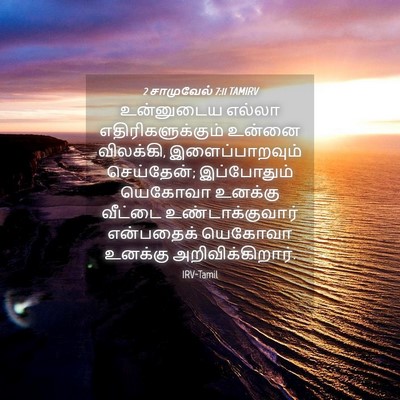 Picture 04 - 2 சாமுவேல் 7:11 TAMIRV - உன்னுடைய எல்லா - Bible Verse Picture