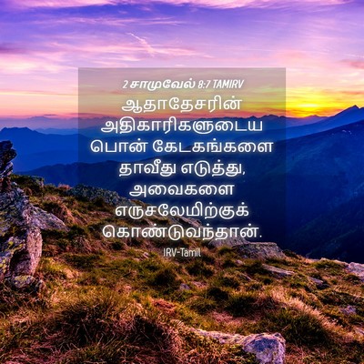 Picture 04 - 2 சாமுவேல் 8:7 TAMIRV - ஆதாதேசரின் - Bible Verse Picture