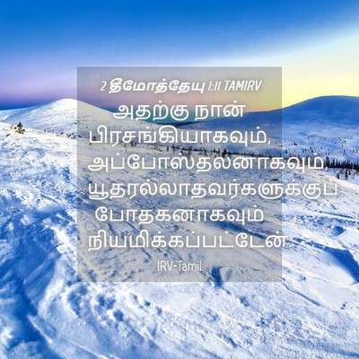 Picture 04 - 2 தீமோத்தேயு 1:11 TAMIRV - அதற்கு நான் - Bible Verse Picture