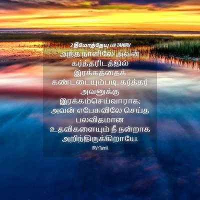 Picture 04 - 2 தீமோத்தேயு 1:18 TAMIRV - அந்த நாளிலே அவன் - Bible Verse Picture