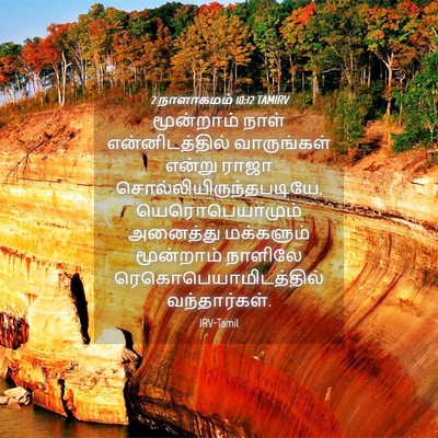 Picture 04 - 2 நாளாகமம் 10:12 TAMIRV - மூன்றாம் நாள் - Bible Verse Picture