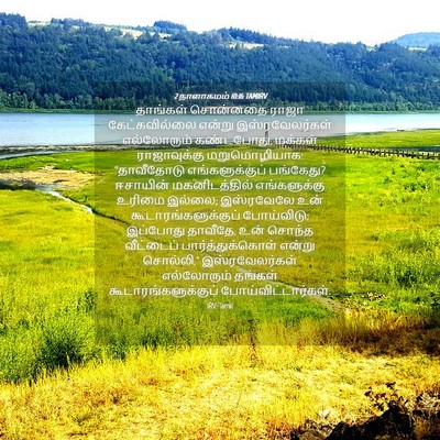 Picture 04 - 2 நாளாகமம் 10:16 TAMIRV - தாங்கள் சொன்னதை - Bible Verse Picture