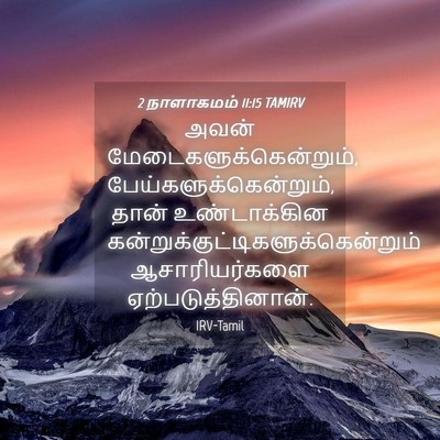 Picture 04 - 2 நாளாகமம் 11:15 TAMIRV - அவன் - Bible Verse Picture