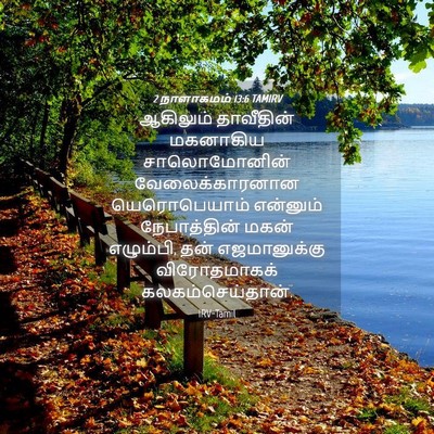Picture 04 - 2 நாளாகமம் 13:6 TAMIRV - ஆகிலும் தாவீதின் - Bible Verse Picture