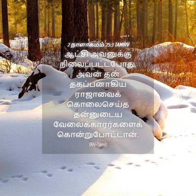 Picture 04 - 2 நாளாகமம் 25:3 TAMIRV - ஆட்சி அவனுக்கு - Bible Verse Picture