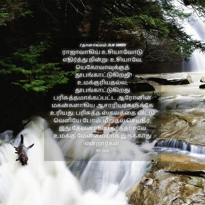 Picture 04 - 2 நாளாகமம் 26:18 TAMIRV - ராஜாவாகிய - Bible Verse Picture