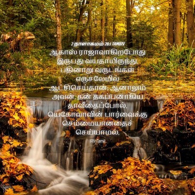 Picture 04 - 2 நாளாகமம் 28:1 TAMIRV - ஆகாஸ் - Bible Verse Picture