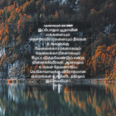 Picture 04 - 2 நாளாகமம் 28:10 TAMIRV - இப்போதும் - Bible Verse Picture