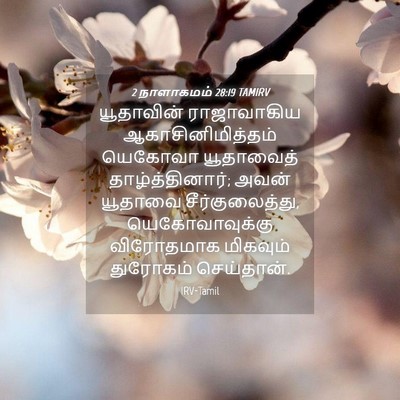 Picture 04 - 2 நாளாகமம் 28:19 TAMIRV - யூதாவின் - Bible Verse Picture
