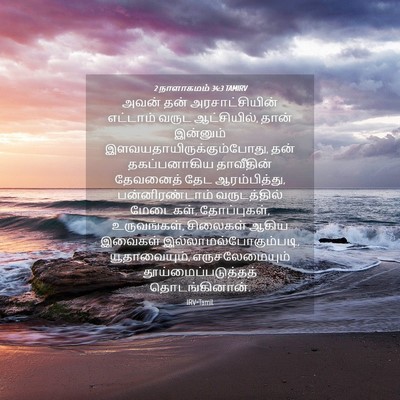 Picture 04 - 2 நாளாகமம் 34:3 TAMIRV - அவன் தன் - Bible Verse Picture