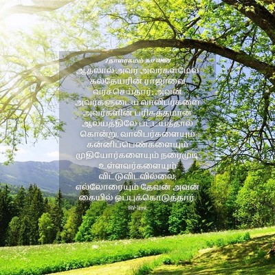 Picture 04 - 2 நாளாகமம் 36:17 TAMIRV - ஆதலால் அவர் - Bible Verse Picture
