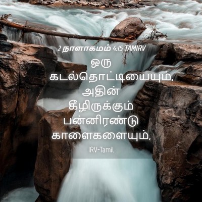 Picture 04 - 2 நாளாகமம் 4:15 TAMIRV - ஒரு - Bible Verse Picture