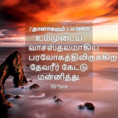 Picture 04 - 2 நாளாகமம் 6:30 TAMIRV - உம்முடைய - Bible Verse Picture