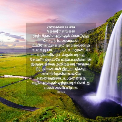 Picture 04 - 2 நாளாகமம் 6:31 TAMIRV - தேவரீர் எங்கள் - Bible Verse Picture