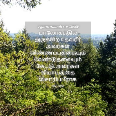 Picture 04 - 2 நாளாகமம் 6:35 TAMIRV - பரலோகத்தில் - Bible Verse Picture