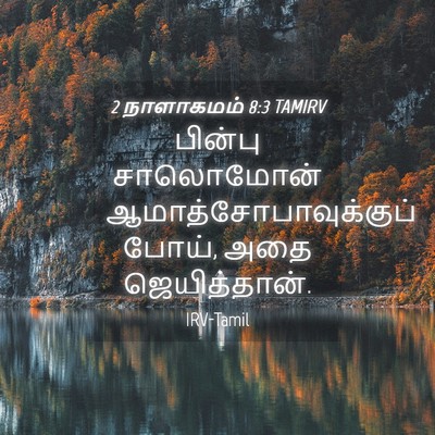 Picture 04 - 2 நாளாகமம் 8:3 TAMIRV - பின்பு சாலொமோன் - Bible Verse Picture