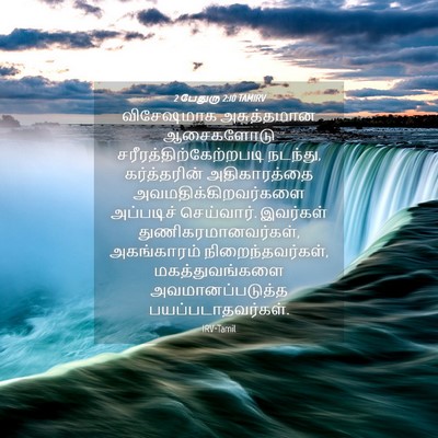 Picture 04 - 2 பேதுரு 2:10 TAMIRV - விசேஷமாக - Bible Verse Picture