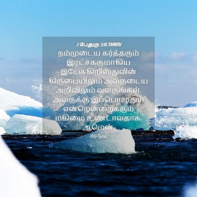 Picture 04 - 2 பேதுரு 3:18 TAMIRV - நம்முடைய - Bible Verse Picture