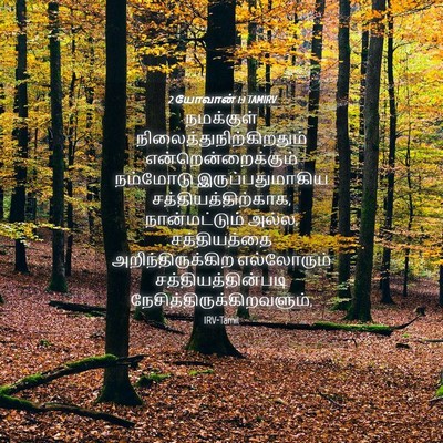 Picture 04 - 2 யோவான் 1:1 TAMIRV - நமக்குள் - Bible Verse Picture